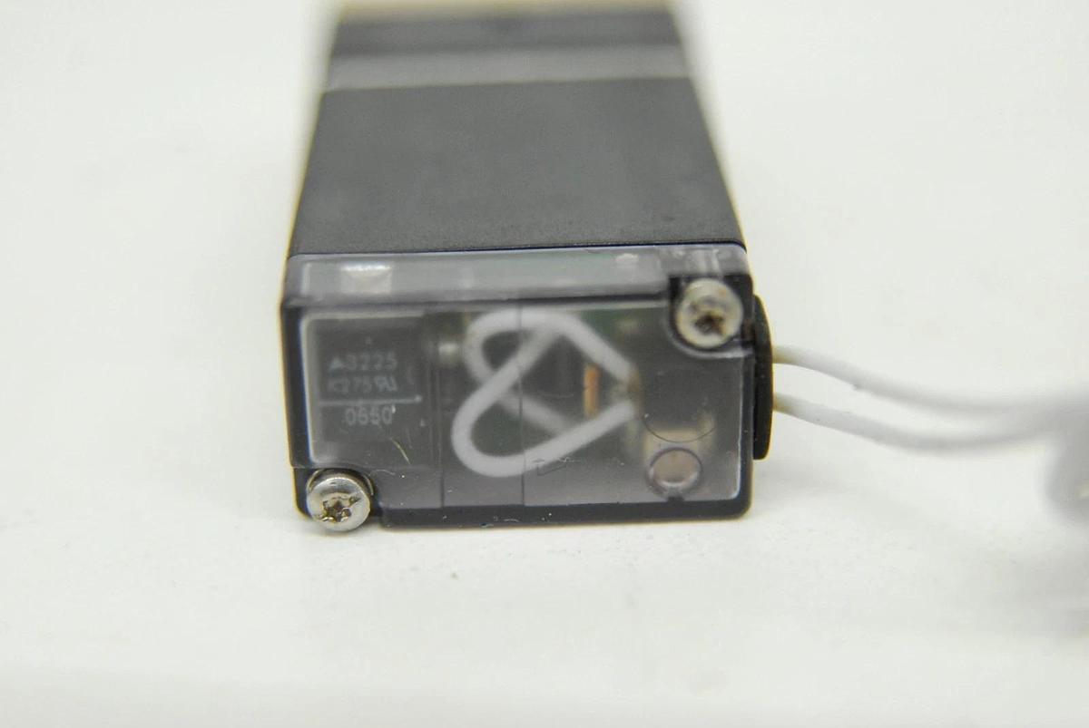 Used Burkert 6606 Direct-Acting Rocker Solenoid Valve (12 VDC, 3.4 W, 87 PSIG)