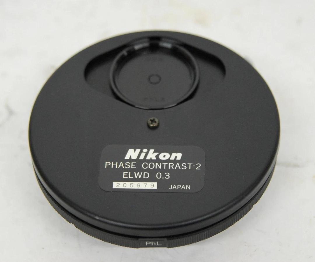 Used Nikon Phase Contrast-2 ELWD 0.3 Turret W/ Lens (Ph1,Ph2,Ph3,PhL) - Diaphot