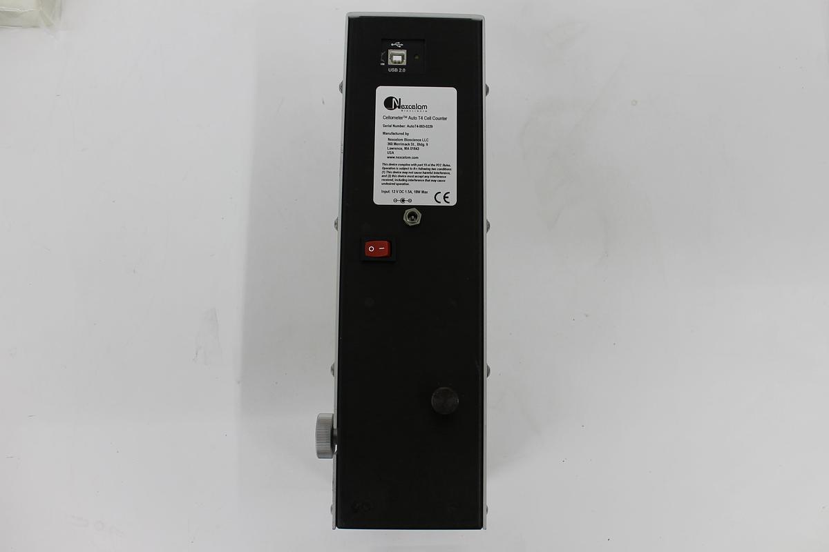Used Nexcelom Cellometer Auto T4 Cell Counter w/ Cables + Cell Chambers