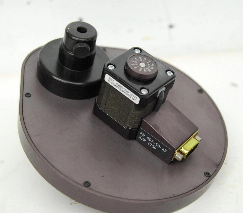 Used FW 007-50-25 12-Position Motorized Filter Wheel W/ 10 Filters - Ivis Lumina II