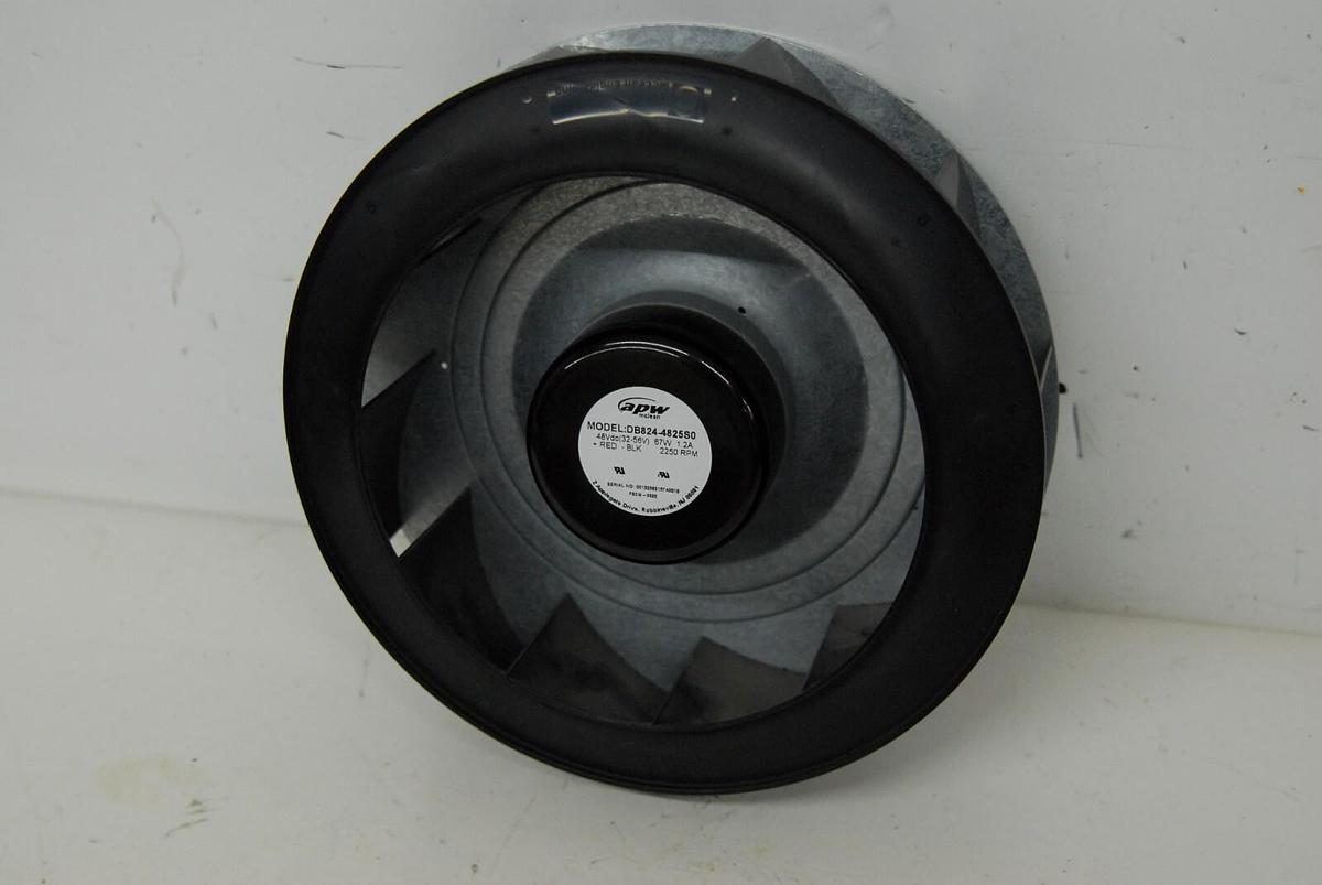 Used McLean APW DB824-4825S0 9" Centrifugal Blower Wheel Cooling Fan 48V 2250RPM