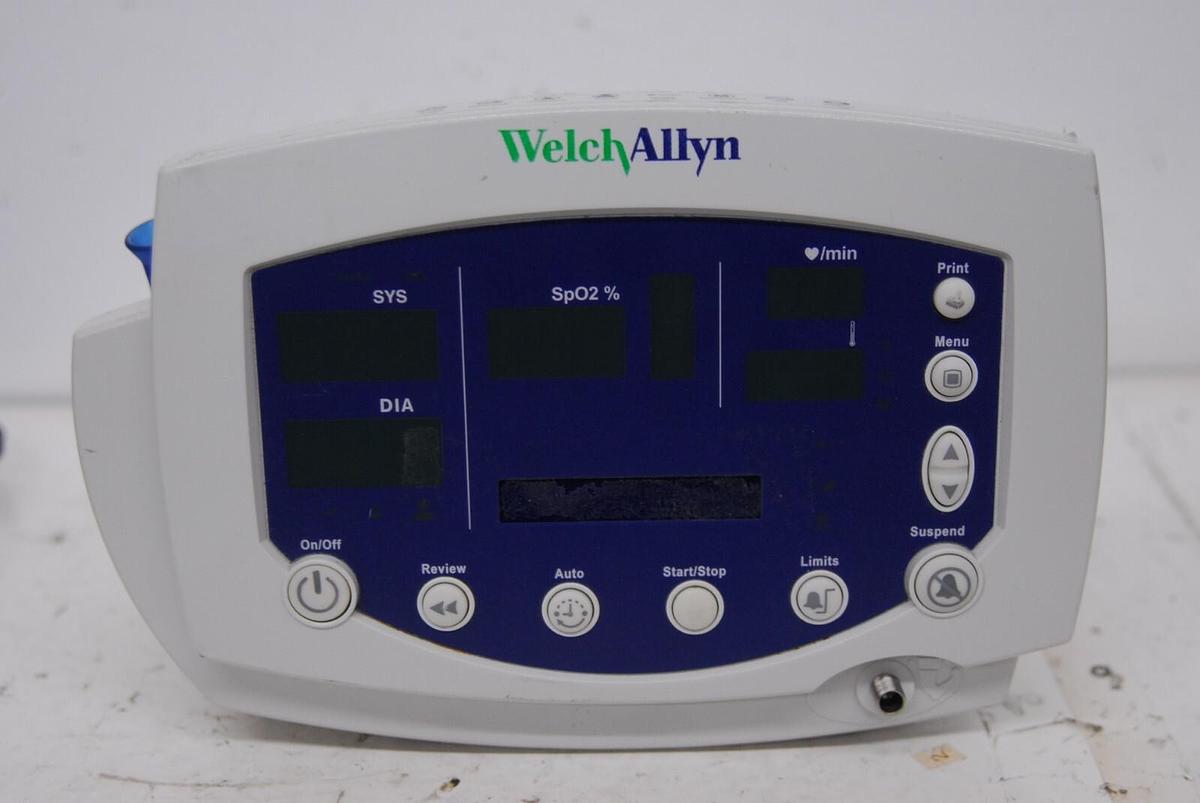 Used Welch Allyn 53NTP Vital Signs Monitor W/ Power Adapter - READ DESCRIPTION