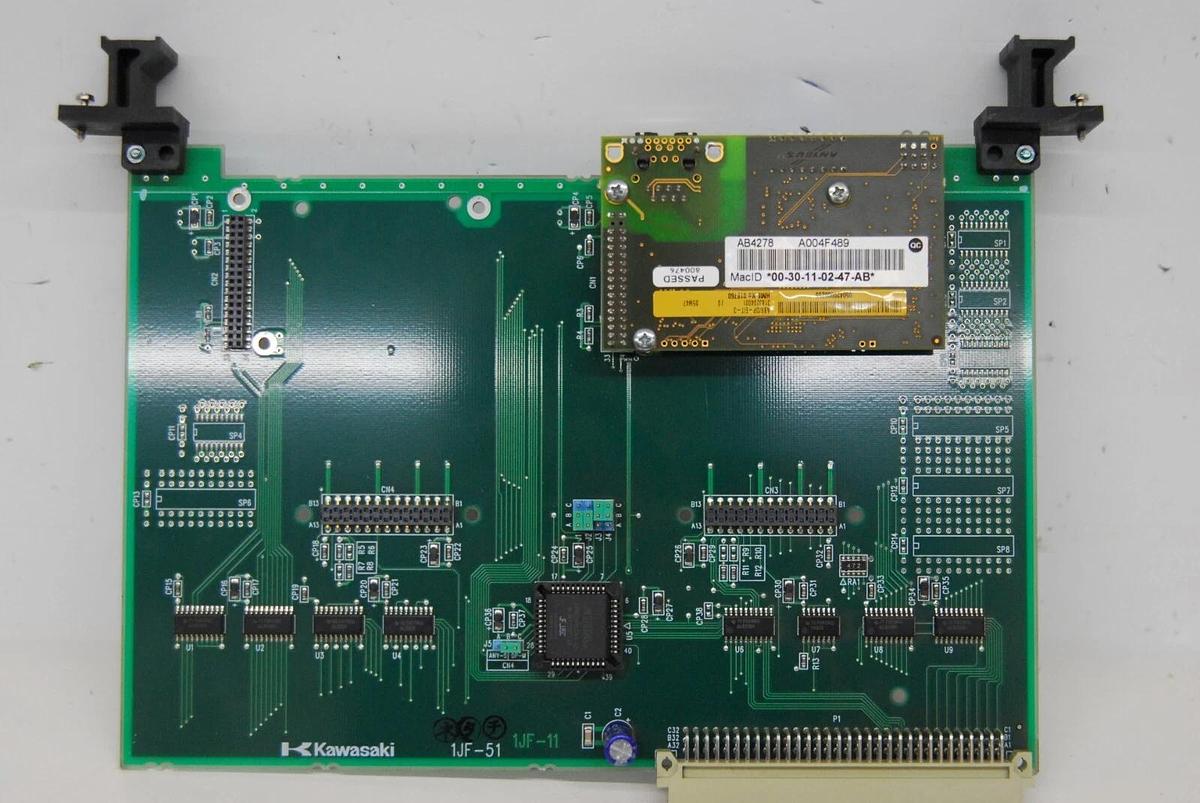 Used Kawasaki 50999-2142R00 1JF-51 Control Board W/ HMS 018760 Network Card