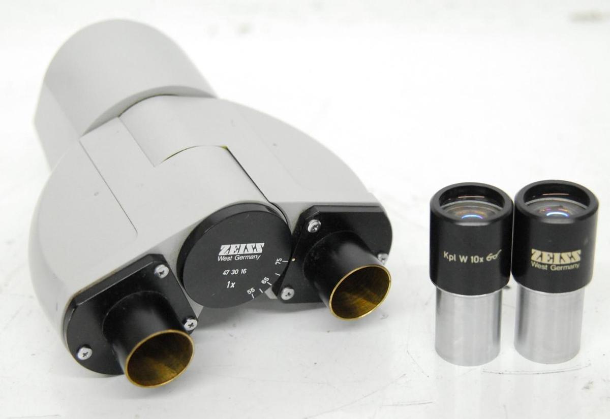 Used Zeiss 47 30 16 1x Binocular Microscope Head - Standard