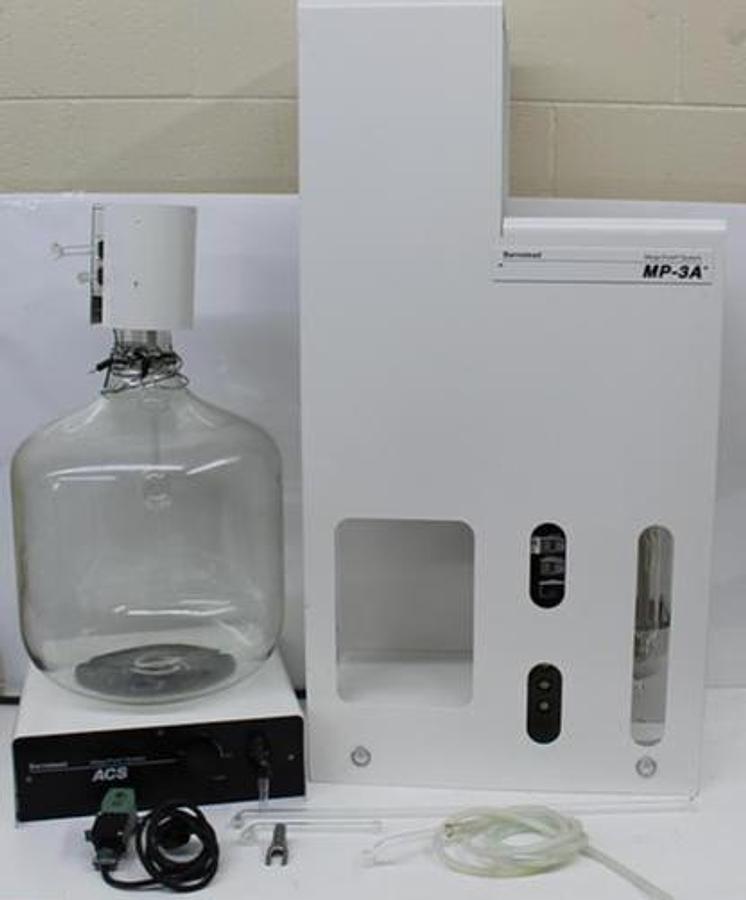 Used Thermo Scientific Barnstead MegaPure MP-3A A440367 Glass Still Water Purification System 240V w/ Collection System