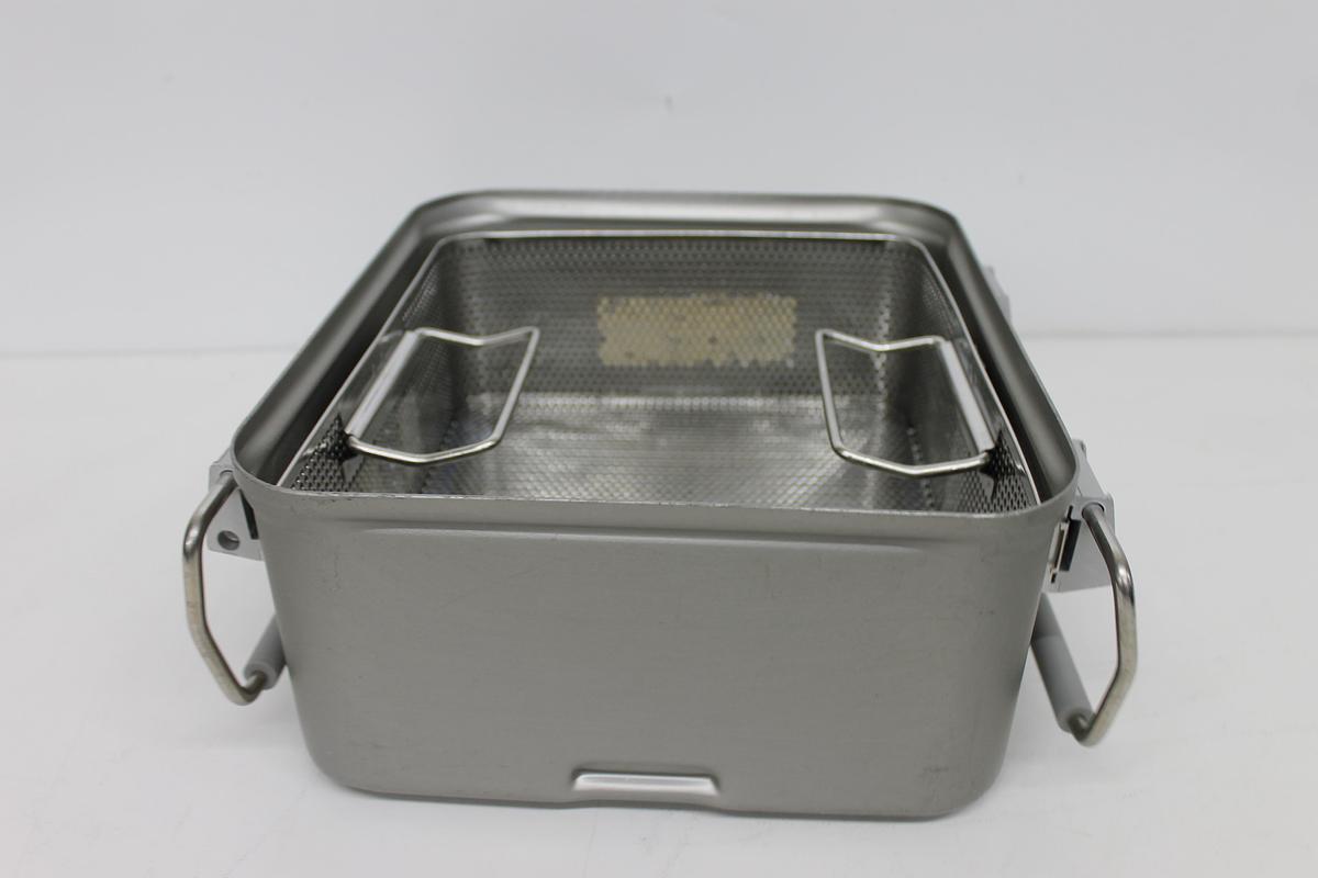 Used V. Mueller Genesis CD1-5B Sterilization Container 12x11x6 W/ Filter Holders, Basket