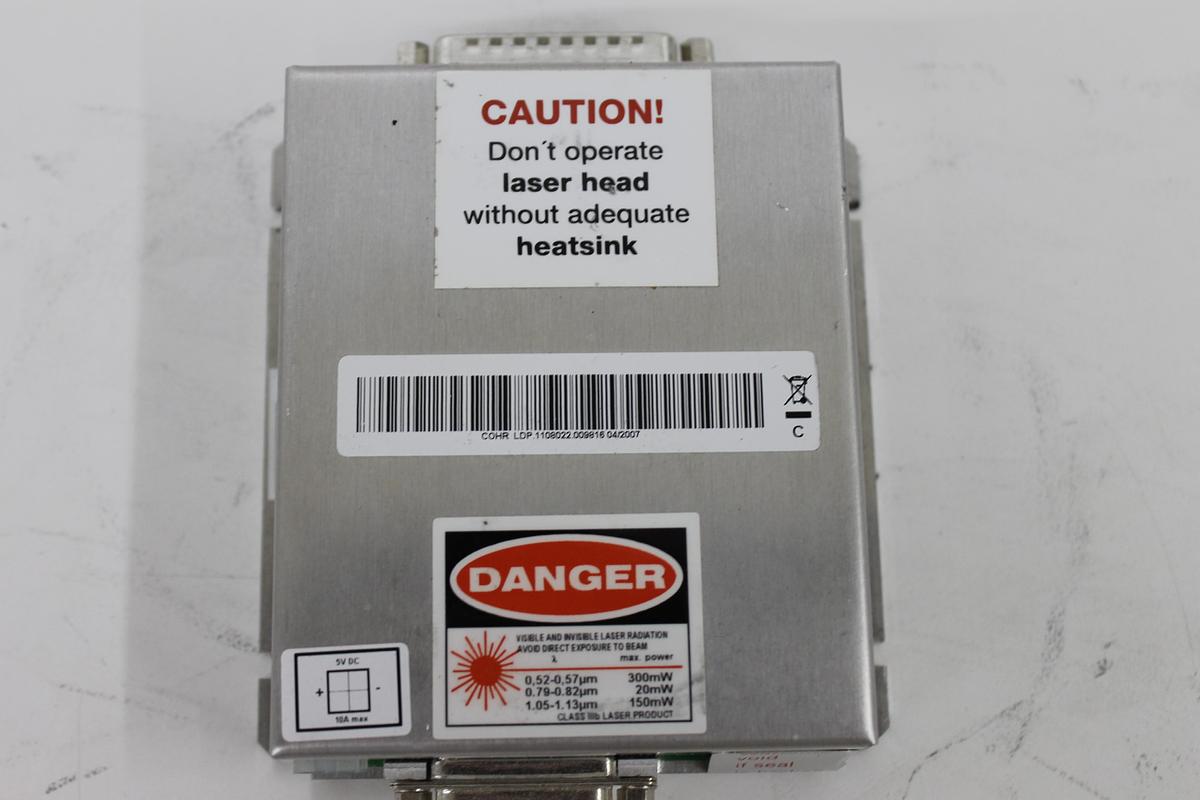 Used Coherent Compass 215M-15 Laser Head, Power Unit, and Cable
