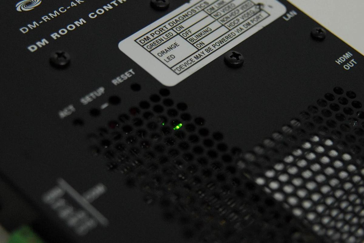 Used Crestron DM-RMC-4K-SCALER-C 4K DigitalMedia 8G+ Receiver Room Controller Scaler