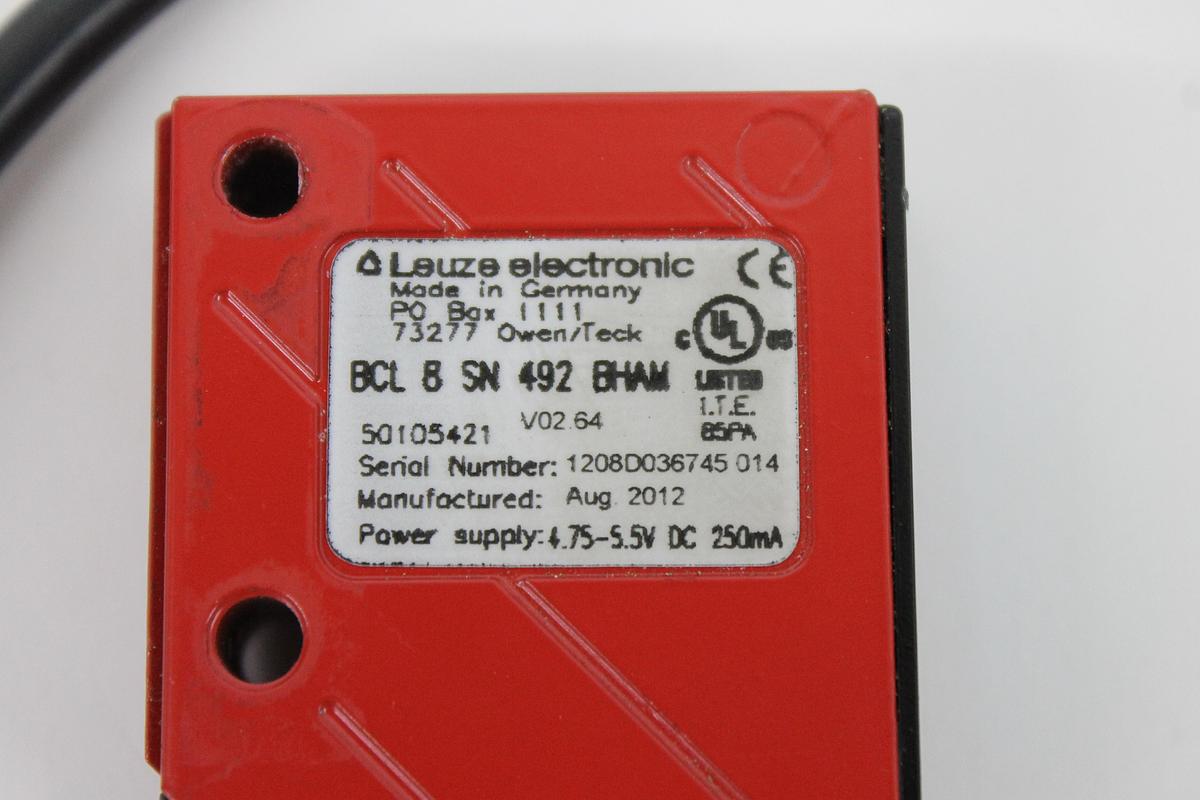 Used Leuze Electronic BCL 8 SN 492 BHAM 50105421 Barcode Reader