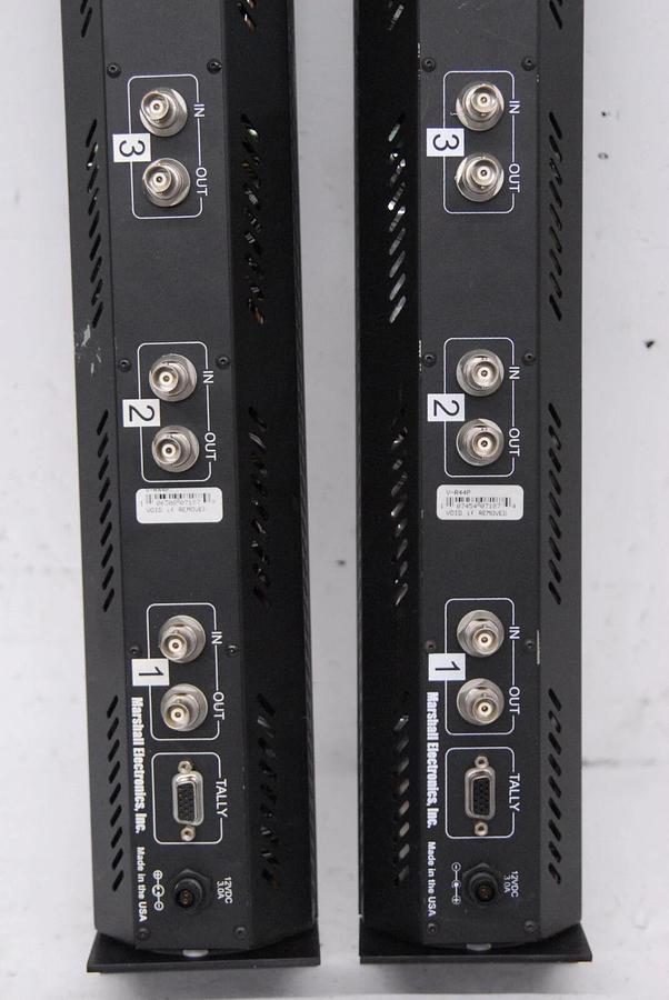 Used Marshall V-R44P 4" Quad LCD 2RU Rack Mountable Monitor - Lot of 2