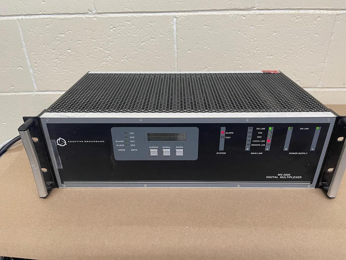 Used California Microwave MDS MX-2000 Digital Multiplexer (4200583000) W/ Cards
