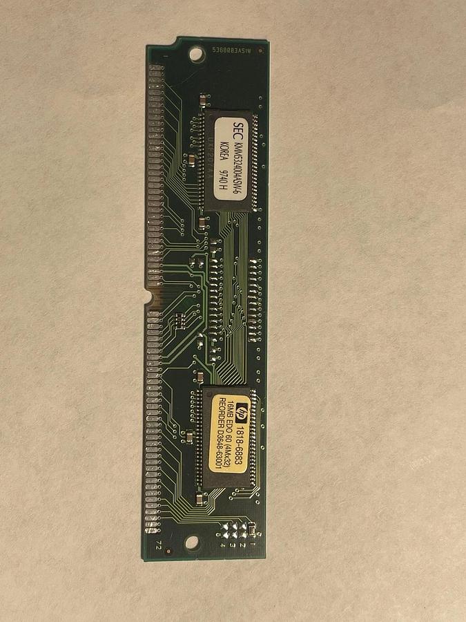 Used HP 1818-6883 16MB  FastPage non-Parity 60ns 72-Pin SIMM Memory