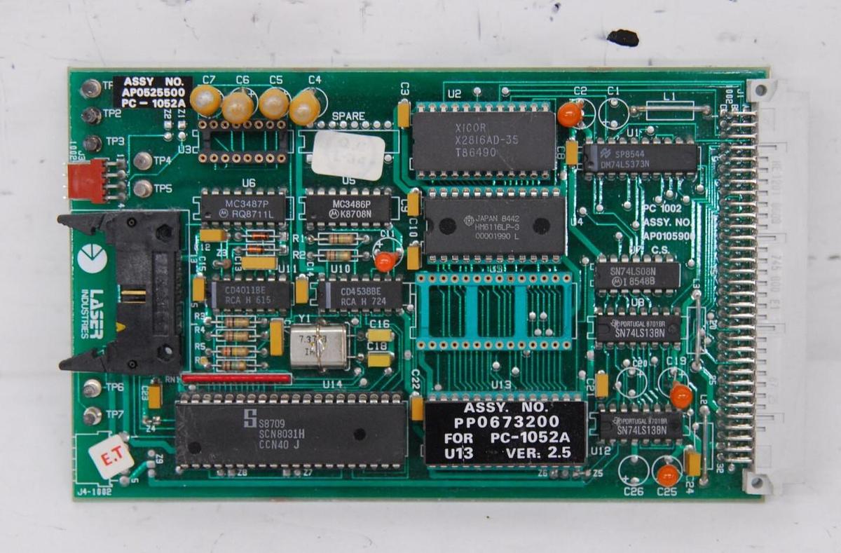 Used Laser Industries PC-1001 AP0525500 PP0673200 Board for PC-1052A - Sharplan 1020