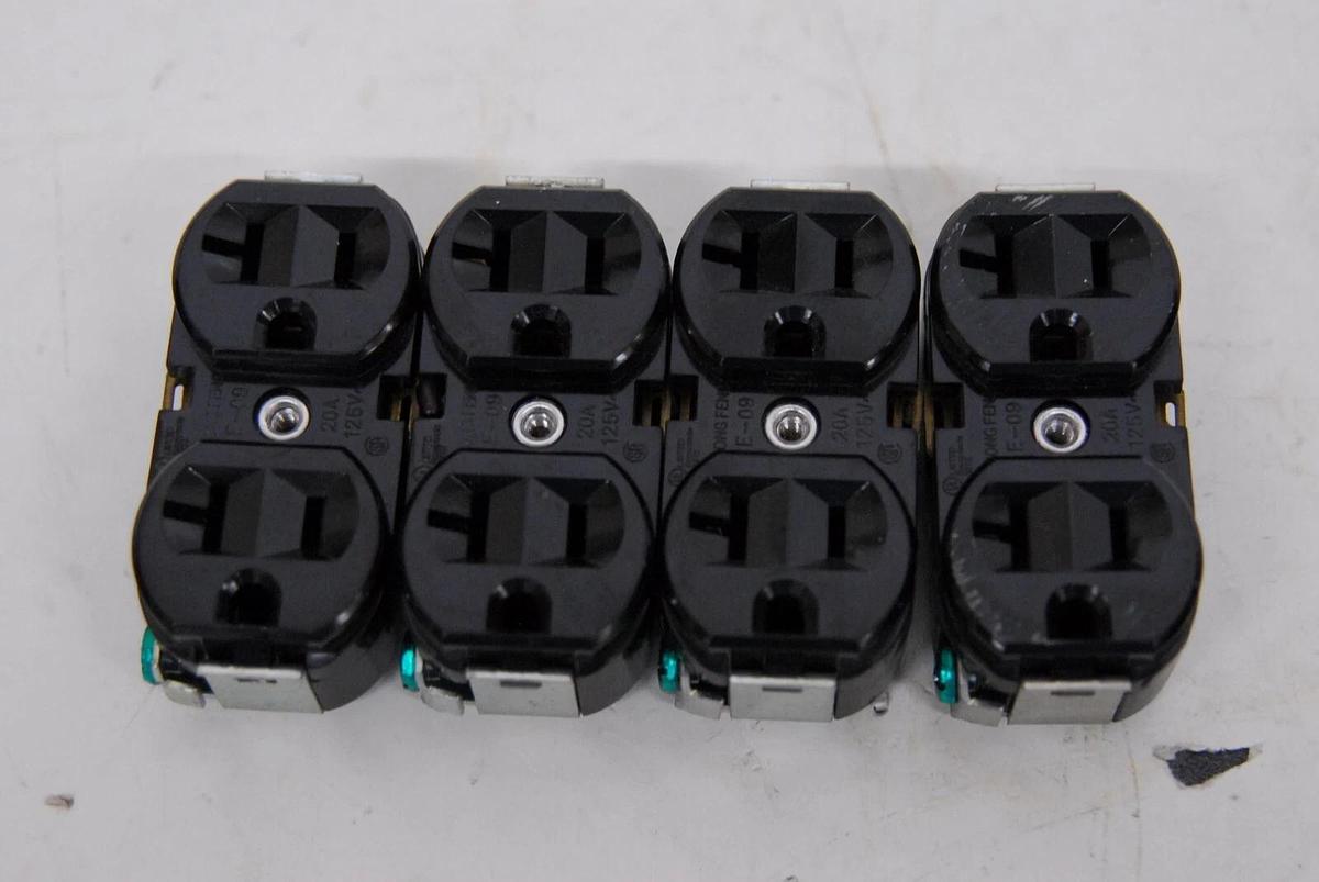 Used Rong Feng E-09 Power Receptacles 20A 125V - Lot of 4