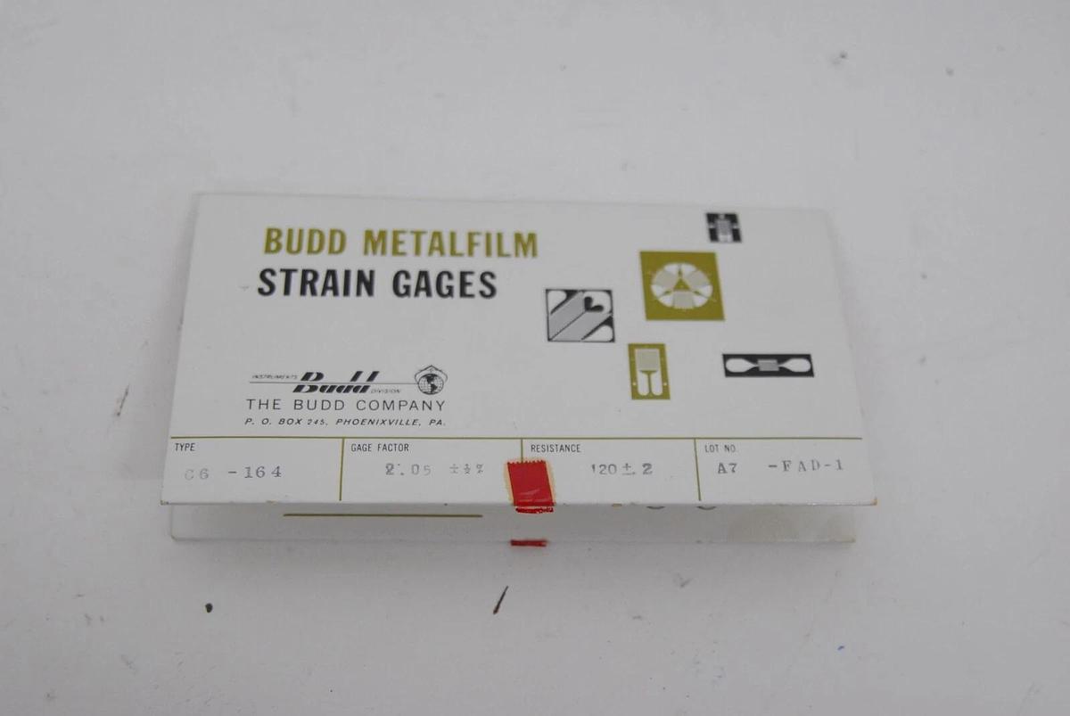 Used Budd Tatnall Metalfilm Strain Gages - READ DESCRIPTION - Lot of 7