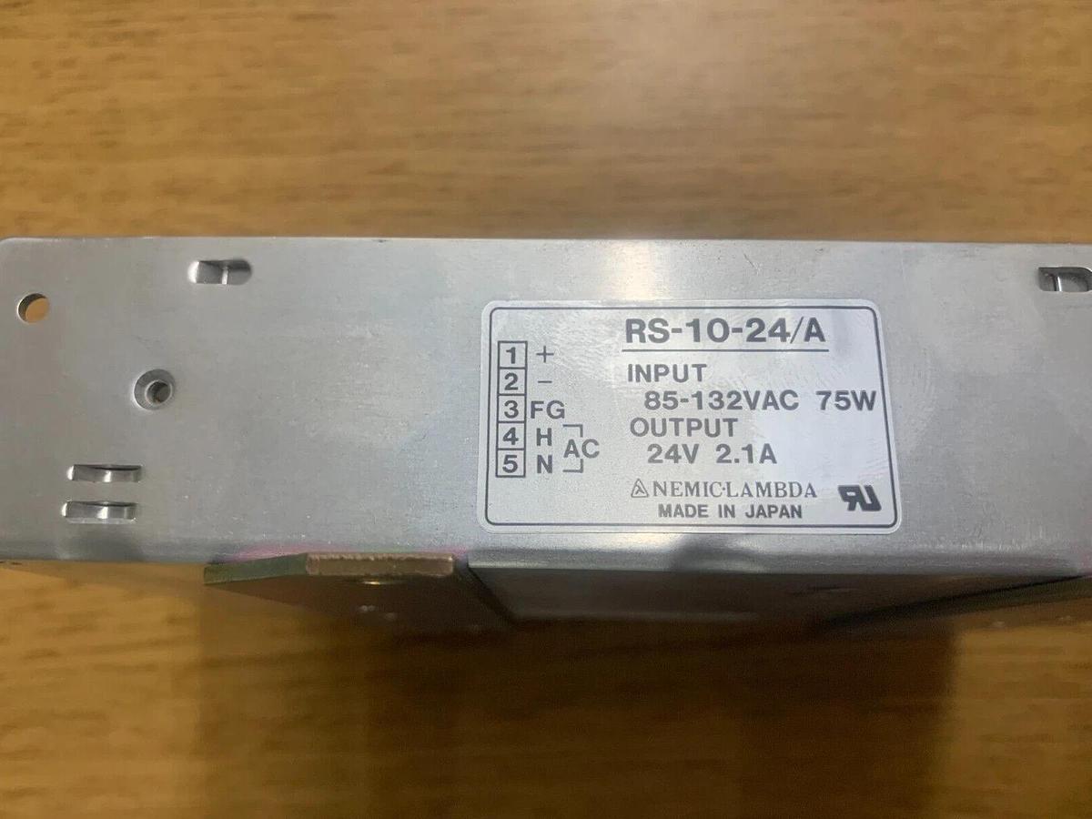 Used NEMIC LAMBDA POWER SUPPLY RS-10-24/A 24V VOLT 2.1A AMP  RS1024A