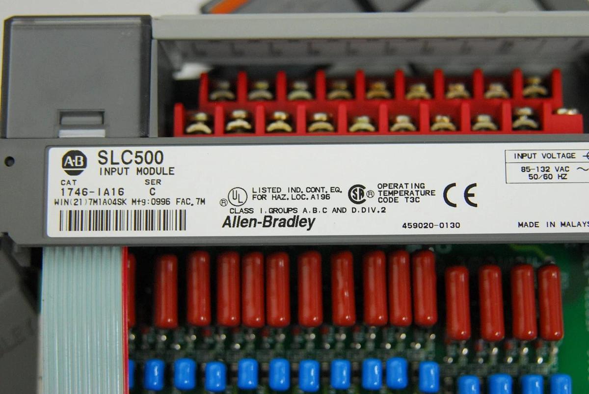 Used AB SLC 500 1746-A4 4-Slot Rack, 1747-L511 CPU, 1746-IA16, 1746-OW16, 1746-P1