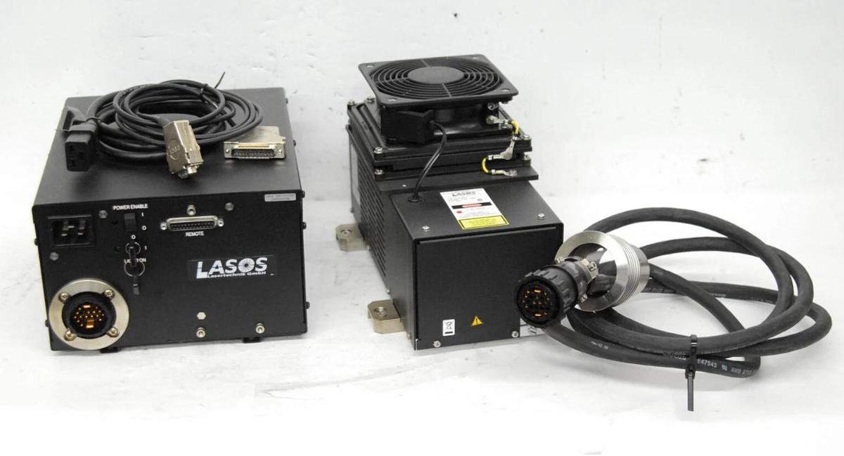 Used Lasos LGK 7812 ML4 Ar-Ion Laser 450-530nm W/ LGN 7812 Power Supply - LMS 510