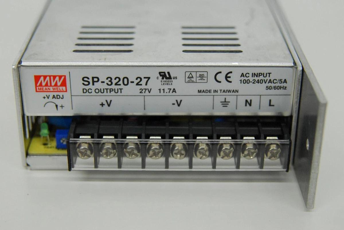 Used Mean Well SP-320-27 Power Supply 27V 11.7A (Eppendorf epMotion 5075)