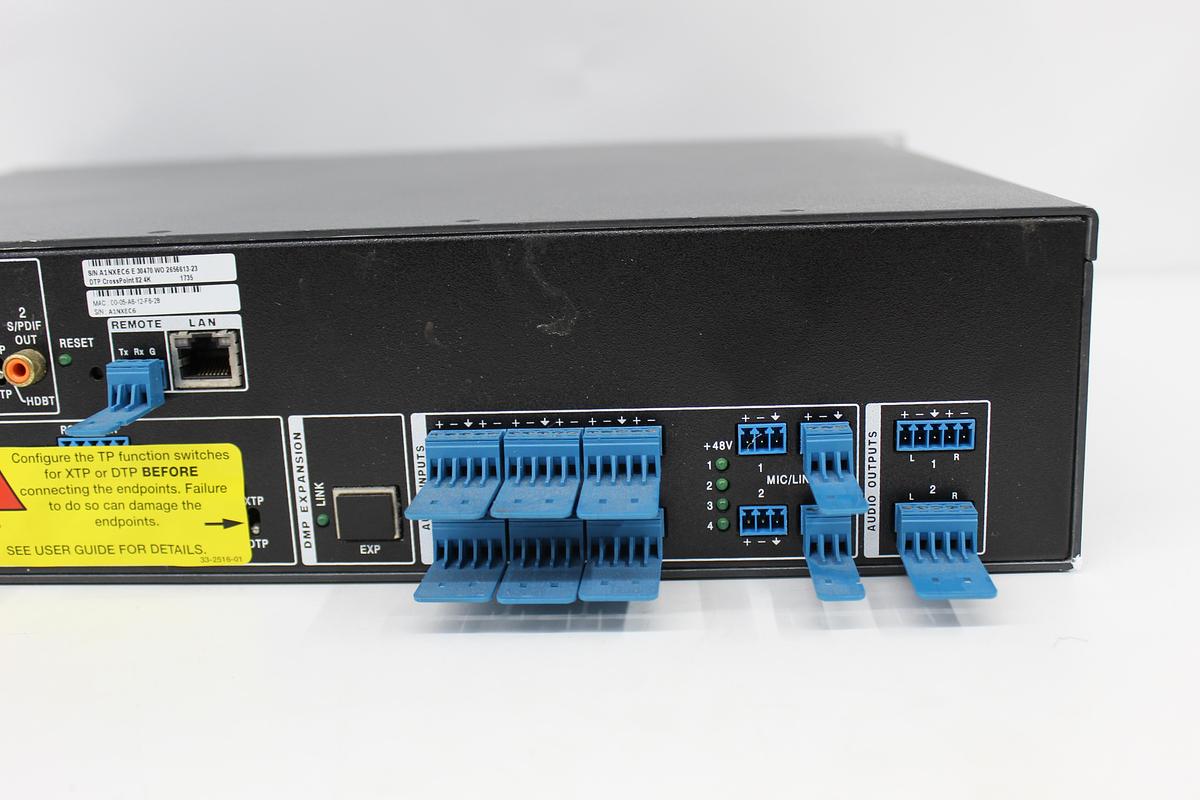 Used Extron DTP CrossPoint 4K Series 82 1735 Presentation Matrix Switcher