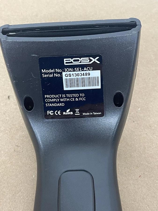 Used POS-X ION-SE1-ACU Short Range Linear Handheld Wired Barcode Scanner