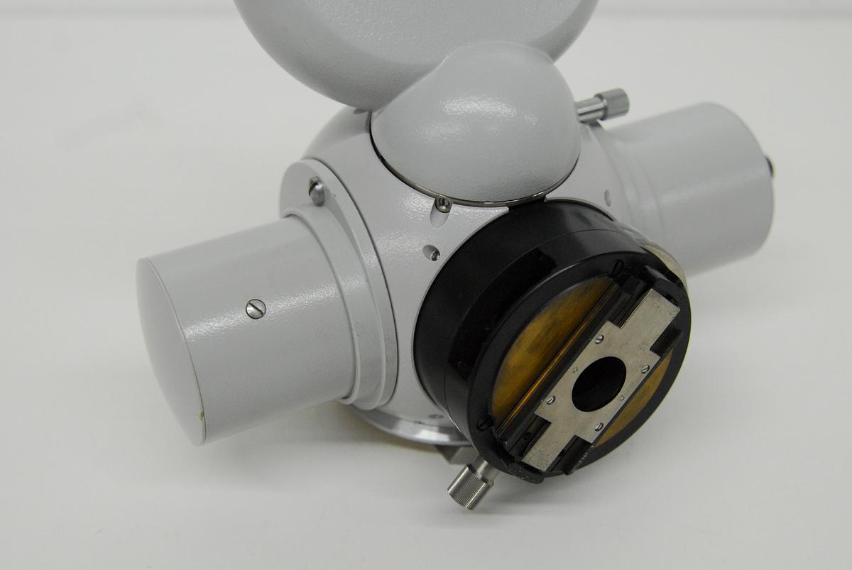Used Zeiss Universal Microscope Tube Head, Eyepieces, Optovar, Filter Slider