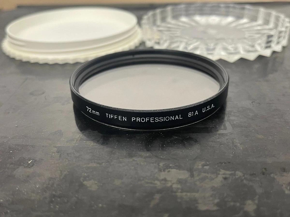 Used Tiffen Professional 72mm 81A Light Balancing Screw-In USA W/ Case