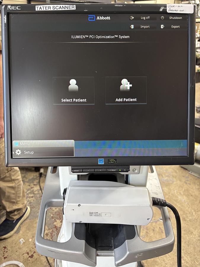 Used St Jude Medical ILUMIEN Intravascular Imaging Therapy Guidance System FFR OCT
