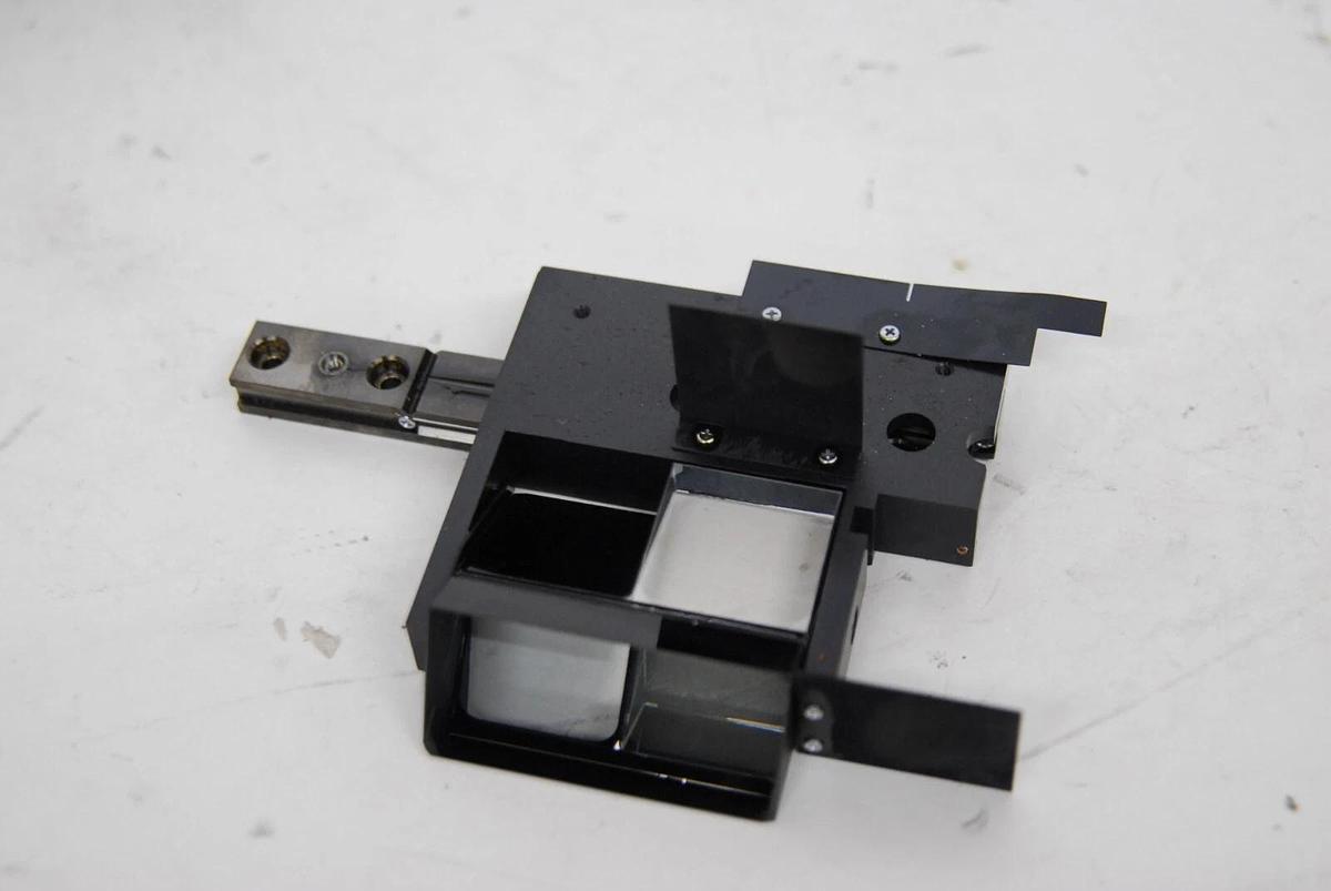 Used Olympus Vanox AHBS3 Mounted Mirrors Prisms Optics Rails - Lot of 4