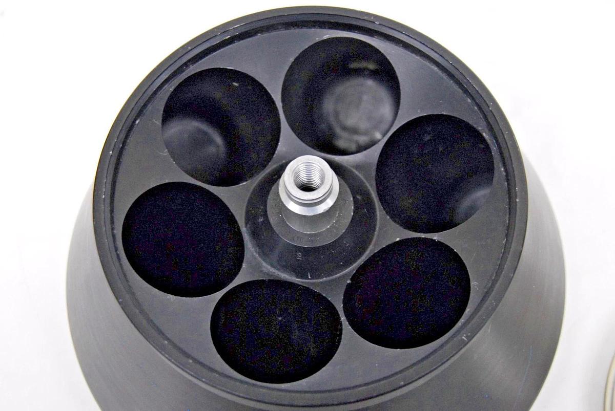 Used Beckman JA-10 Fixed-Angle Rotor W/ Lid (6 x 500 mL, 10,000 rpm)