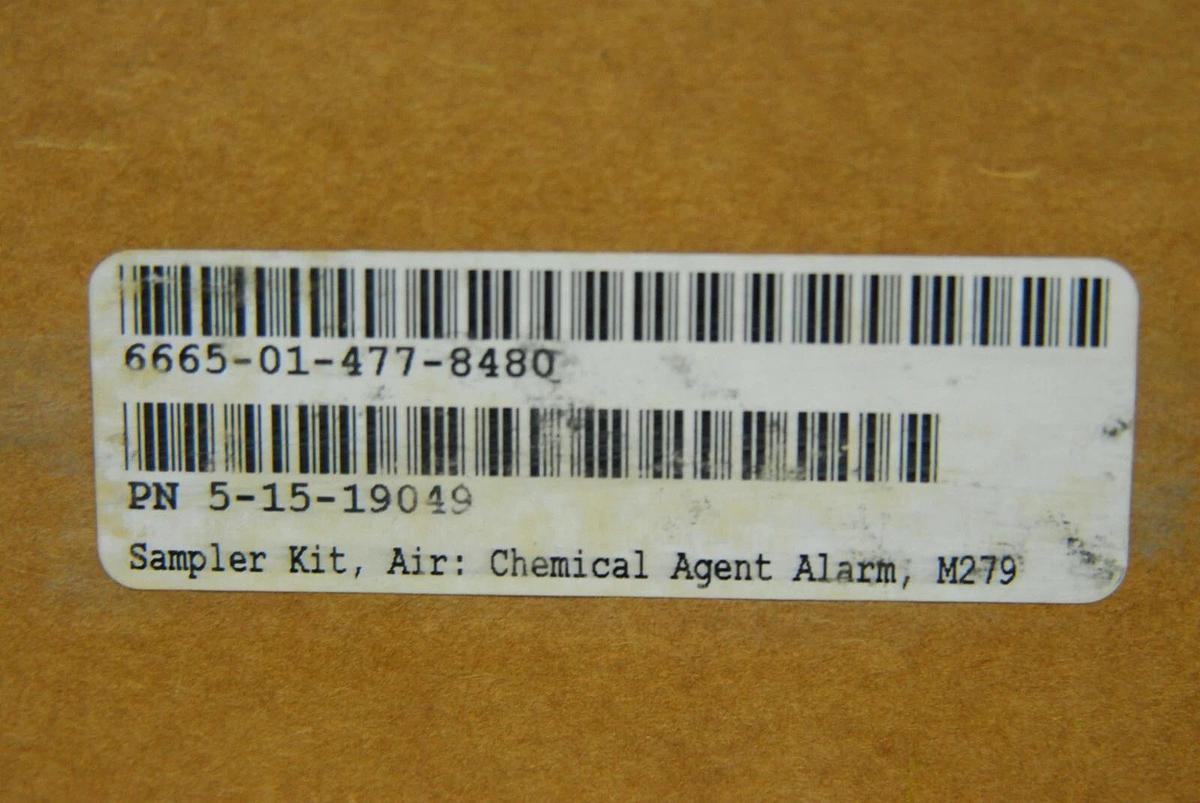 Used Sampler Kit, Air Chemical Agent Alarm M279, 6665-01-477-8480, 5-15-19049