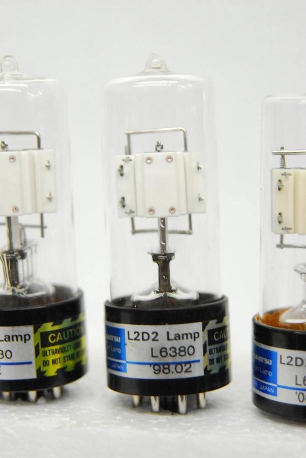 Used Hamamatsu L2D2 Deuterium Lamp L6380 (Shimadzu 062-65055-05) - Lot of 3