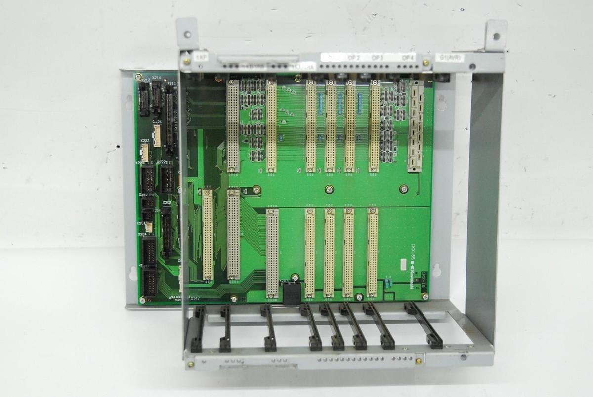 Used Kawasaki 1KX-55 Robotic Control Rack/Backplane (ZZX130L,D32F-A001)