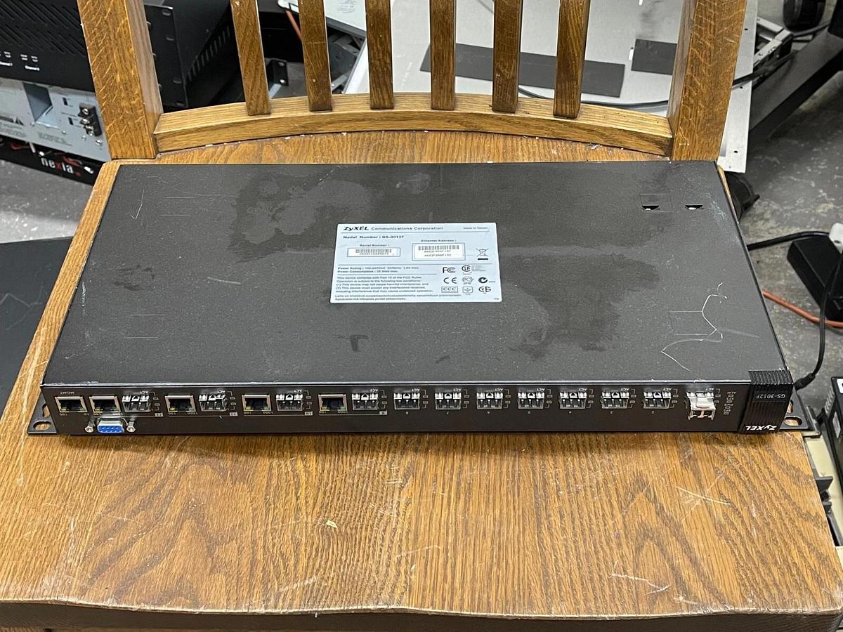 Used Zyxel GS-3012F Gigabit Ethernet Switch