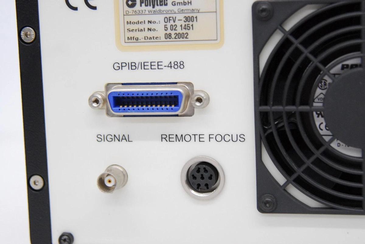 Used Polytec OFV-3001 Vibrometer Controller W/ Power Key - Powers On