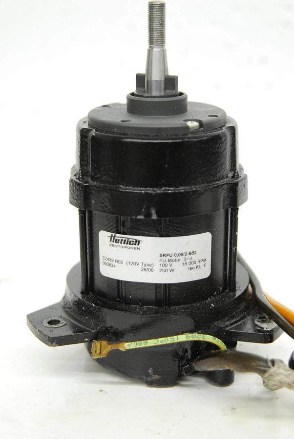 Used Hettich E2439 120V Centrifuge Motor SRFU 0,09/2-B52 - 1401-01 Universal 320