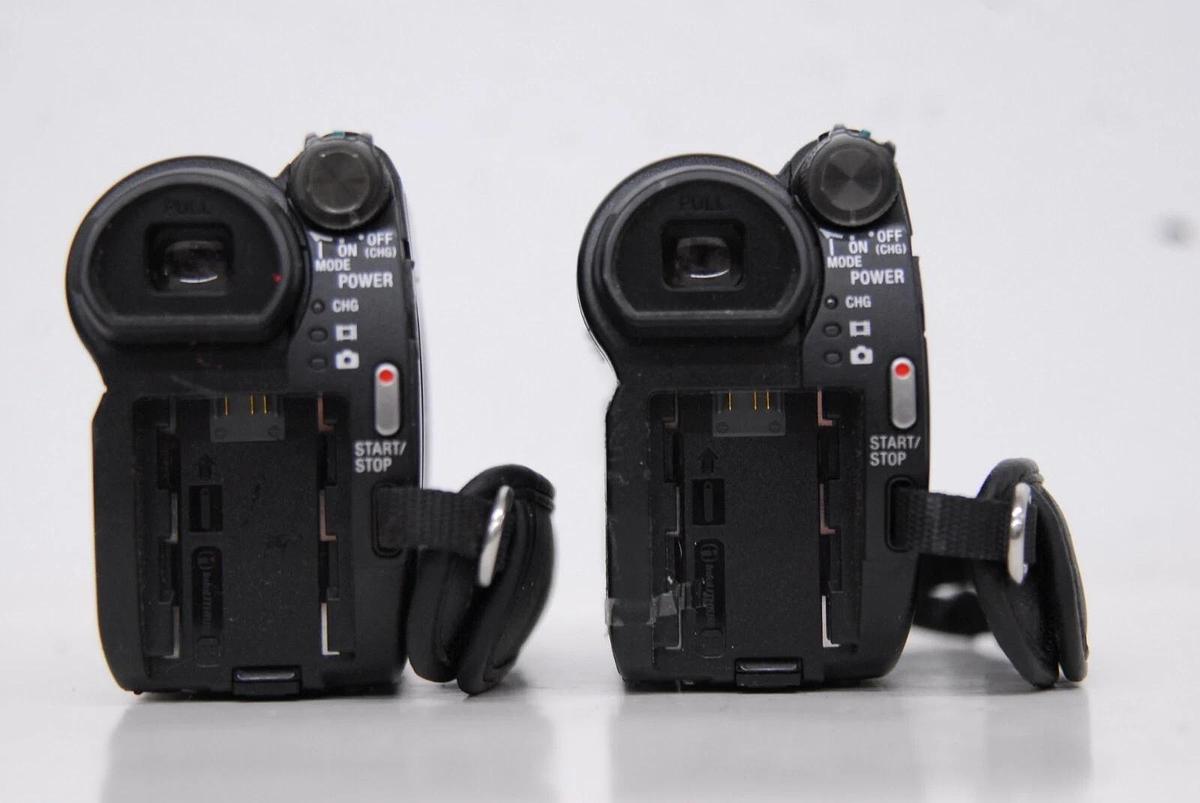 Used Sony DCR-DVD650 DVD Flash Media Camcorder - Read Description - Lot of 2 27242763111