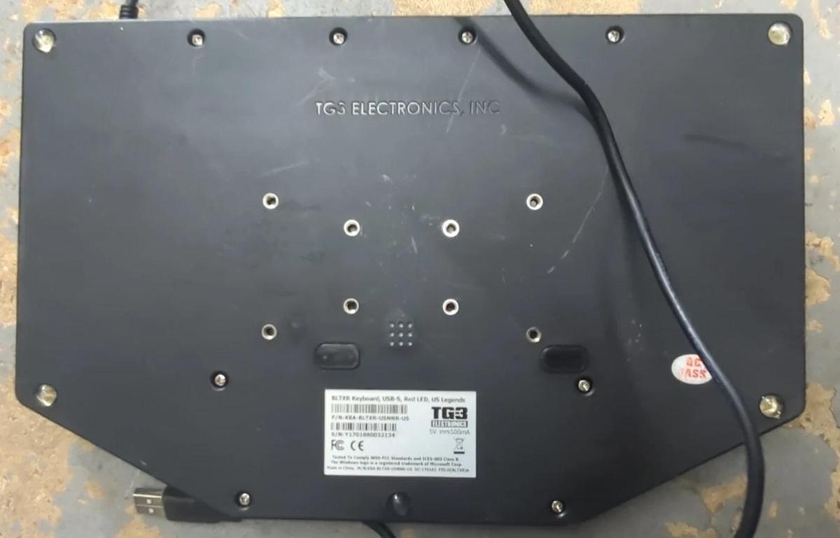Used G3 KBA-BLTXR-USNNR-US Rugged Backlit USB Touch Pad Keyboard -tested