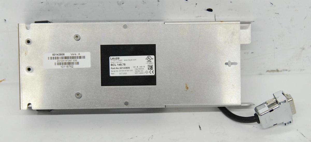 Used Leuze BCL 148.78 (50143806) Laser Barcode Reader Scanner