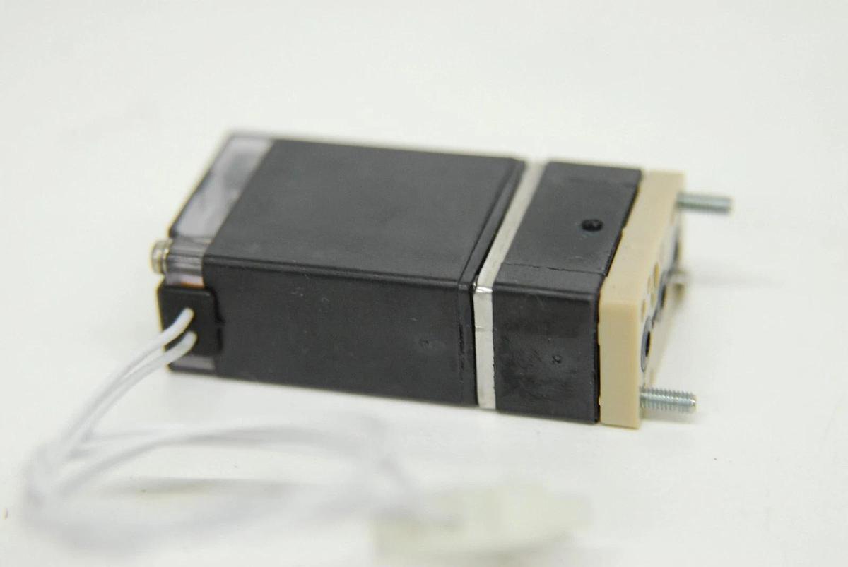 Used Burkert 6606-A Direct-Acting Rocker Solenoid Valve (12 VDC, 3.4 W, 87 PSIG)