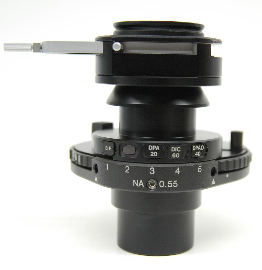 Used Olympus IX-LWUCD LWD Condenser W/ DPA20/40 DIC60 Prisms, IX-LWPO POL Attachment