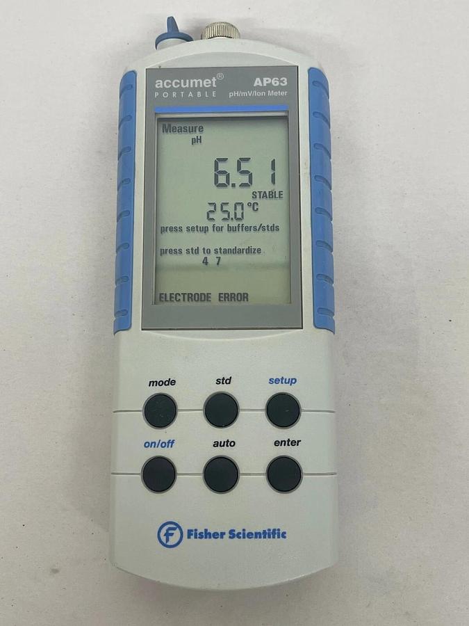 Used Fisher Scientific Accumet AP62 pH, Millivolt, Ion Meter