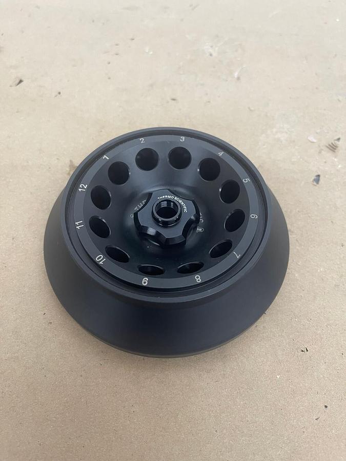Used Thermo Electron 11210802 12-Position Fixed Angle Centrifuge Rotor 12x1.5/2.2 mL