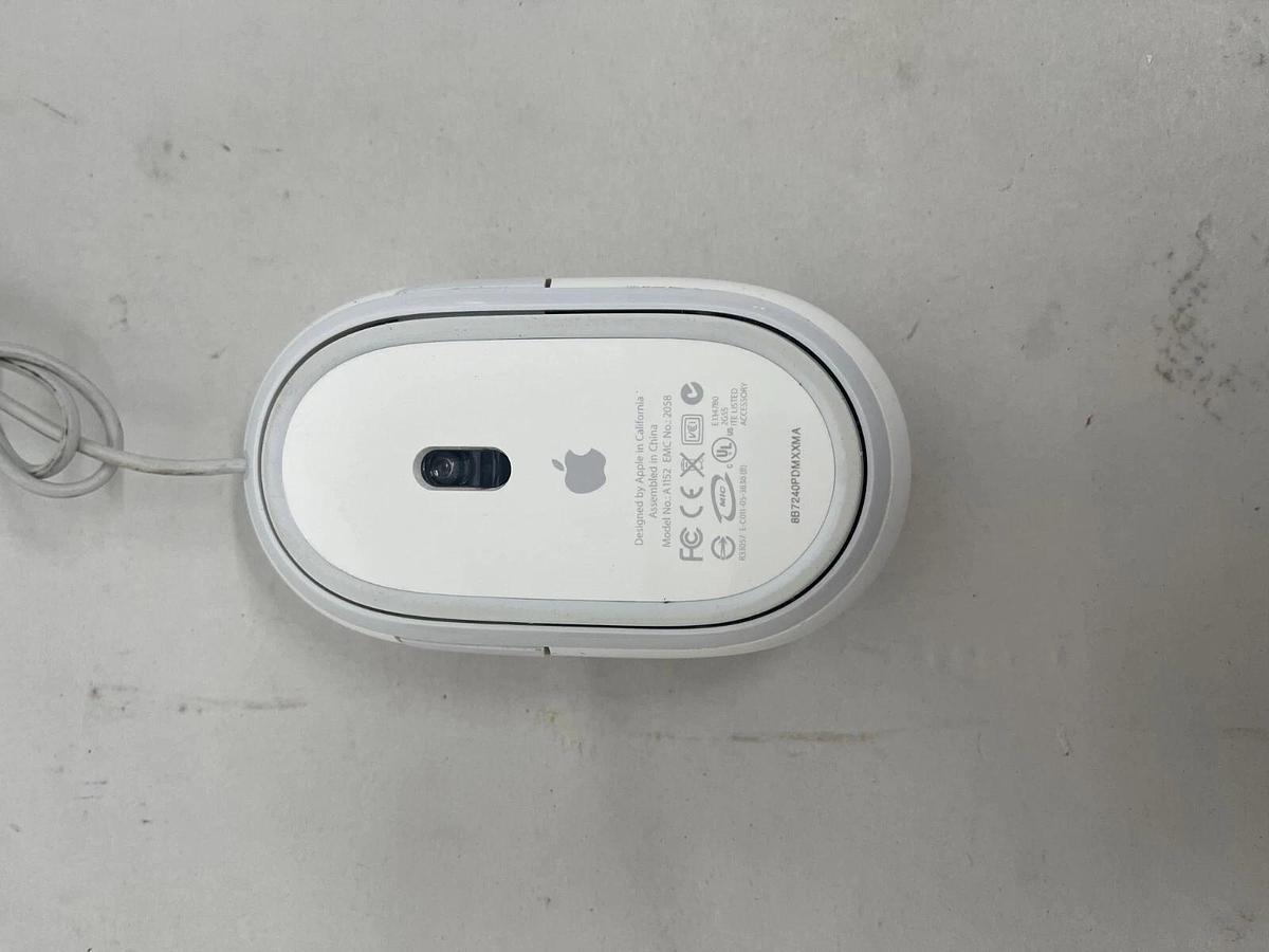 Used Apple A1152 USB Wired Mighty Mouse MB112LL/B - 29" cable - TESTED 885909174003