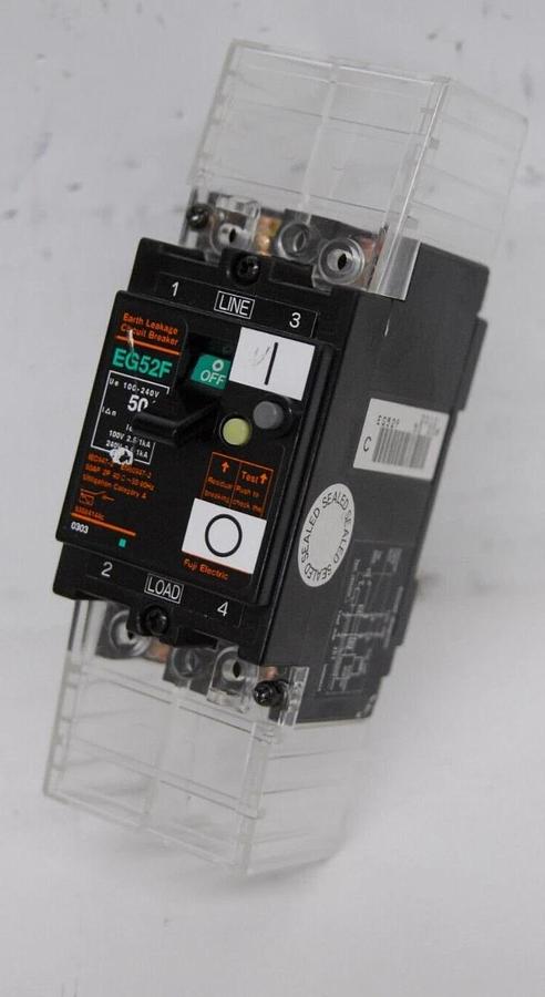 Used Fuji EG52F 2P 50A 30mA Earth Leakage Circuit Breaker
