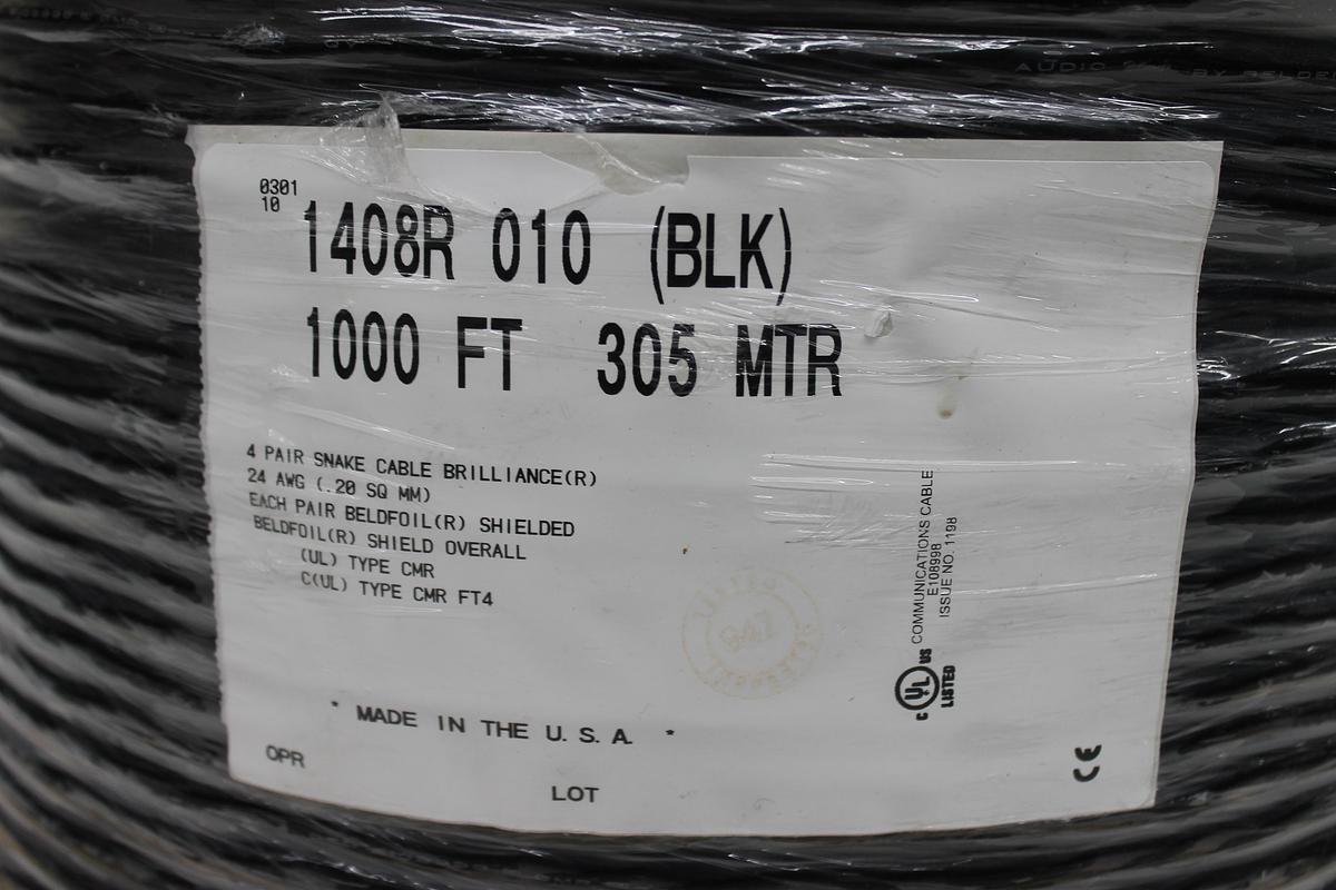 Used Belden T-1746 AFP 24AWG 1000FT 4 Pair Cable - New