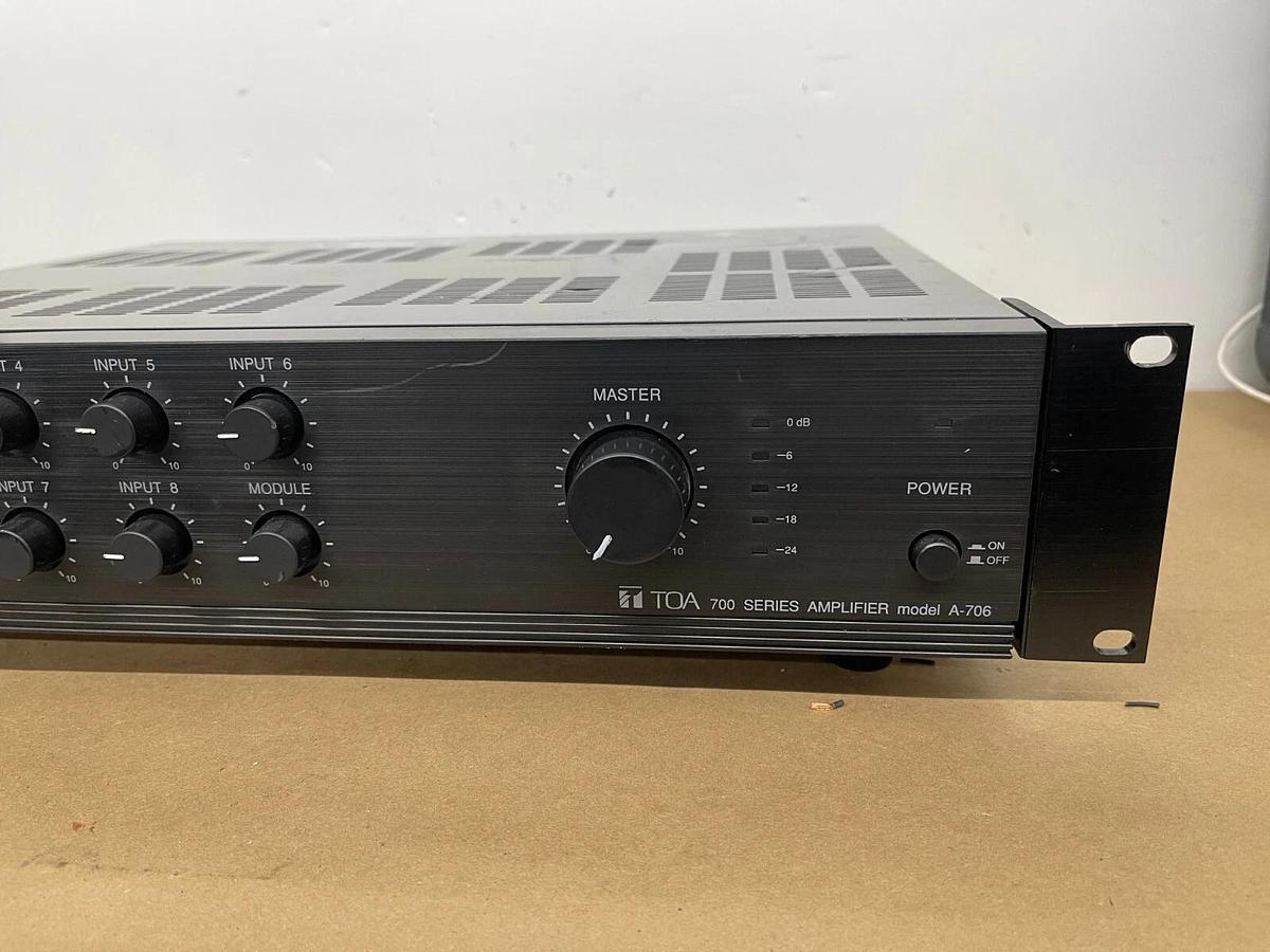 Used TOA A-706  Mixer Amplifier 700 Series Integrated Amplifier 60W - TESTED