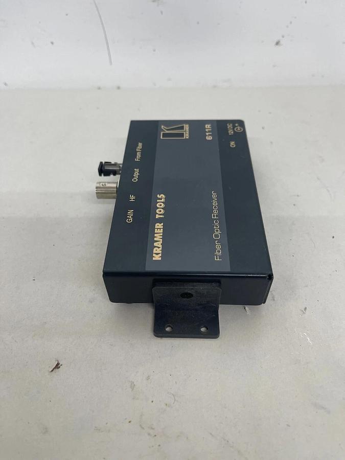 Used Kramer Tools 611R Fiber Optic Receiver W/ Power Adapter - TESTED