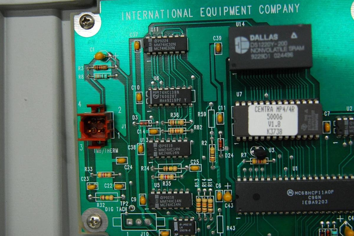 Used IEC 44951 Control Panel (from IEC Centra MP4R Centrifuge)