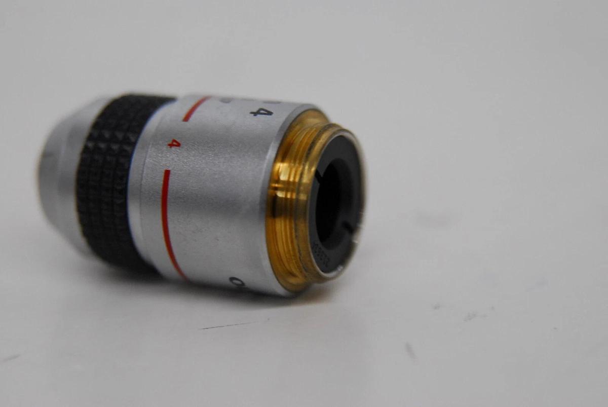 Used Olympus DPlan 4 0.10 160/0.17 Microscope Objective